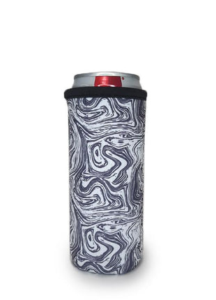 White Marble 12oz Slim Can Cooler - Limited Edition*