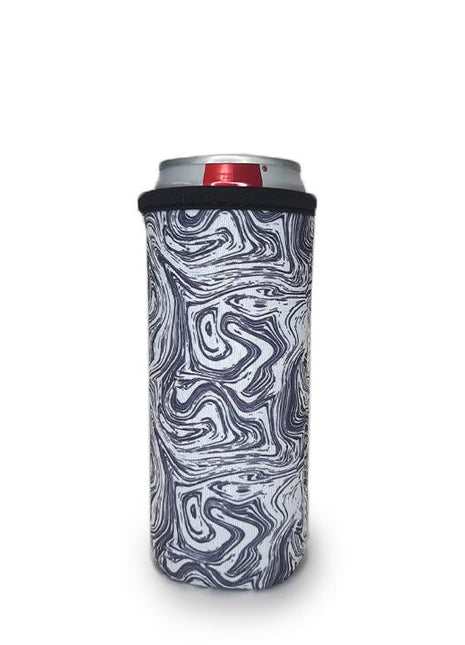 White Marble 12oz Slim Can Cooler - Limited Edition*
