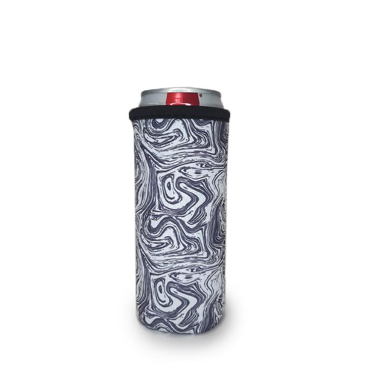 White Marble 12oz Slim Can Cooler - Limited Edition*