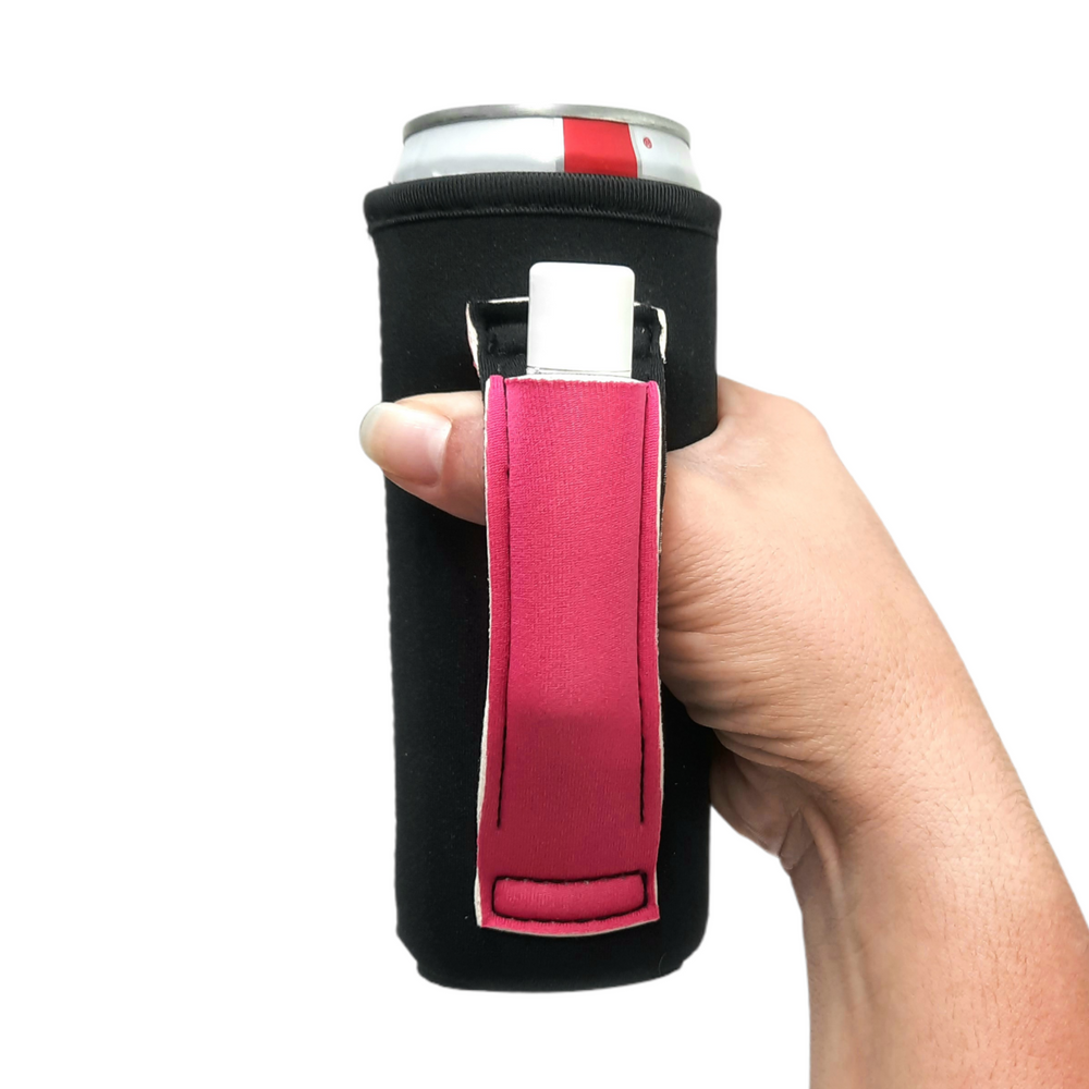 Black w/ Hot Pink 12oz Slim Can Handler™ - Limited Edition*