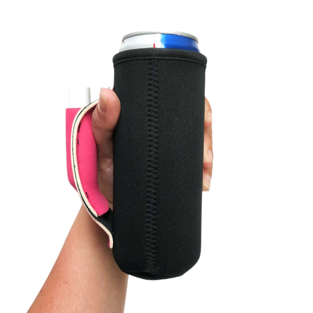 Black w/ Hot Pink 12oz Slim Can Handler™ - Limited Edition*