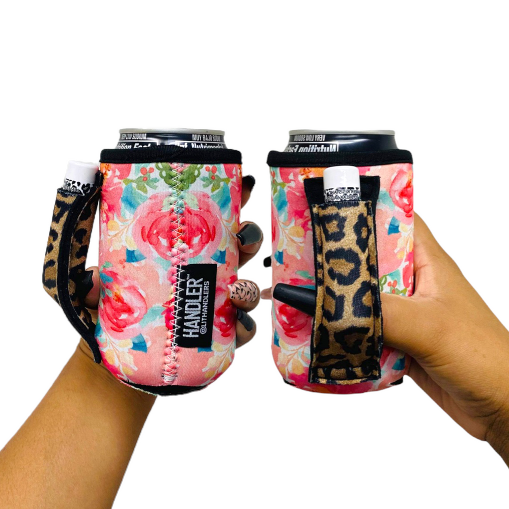 Summer Blooms with Leopard Regular Can Handler