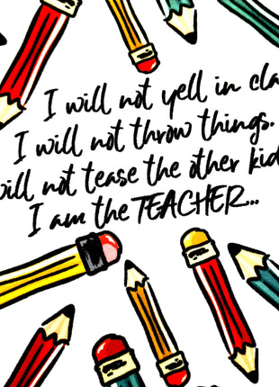 I Am the Teacher 12oz Slim Can Cooler