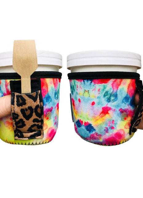 Tie Dye w/ Leopard Pint Size Ice Cream Handler™