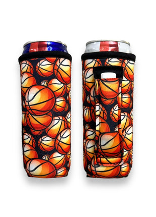 Basketball 12oz Slim Can Handler™ - Drink Handlers