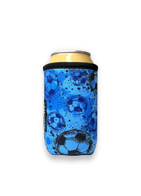 Blue Soccer 12oz Stubby Can Handler™ - Drink Handlers
