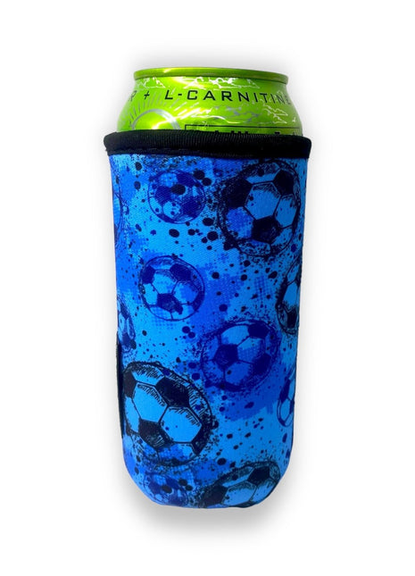 Blue Soccer 16oz Can Handler™ - Drink Handlers