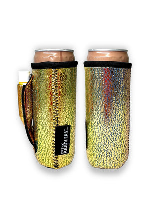 Glimmering Gold 12oz Slim Can Handler™ - Drink Handlers