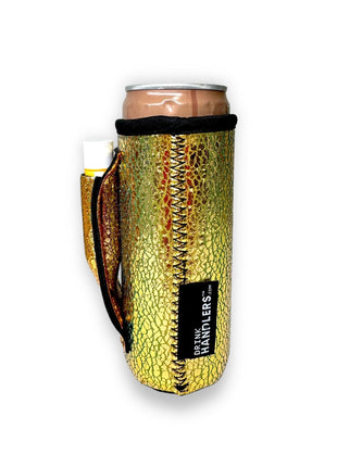 Glimmering Gold 12oz Slim Can Handler™ - Drink Handlers