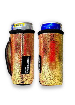 Glimmering Gold 8-10oz Slim Can Handler™ - Drink Handlers