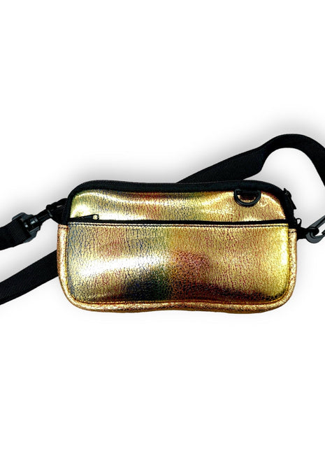 Glimmering Gold Cross Body Purse - Drink Handlers