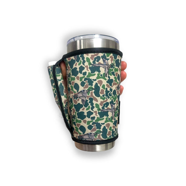 Green Duck Camo Large / XL Bottomless Handler™ - Drink Handlers