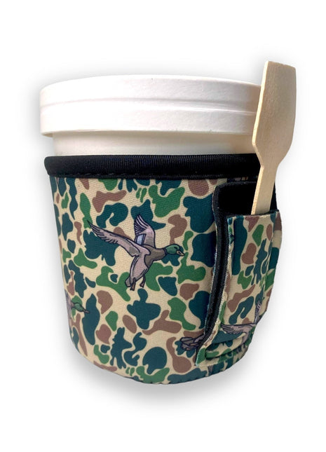 Green Duck Camo Pint Size Ice Cream Handler™ - Drink Handlers