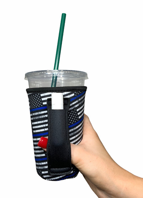Back The Blue 16oz PINT Glass / Medium Fountain Drinks and Tumbler Handlers™