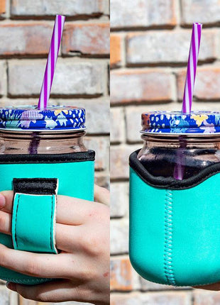 Solid Color 12oz Wine Tumbler Handler