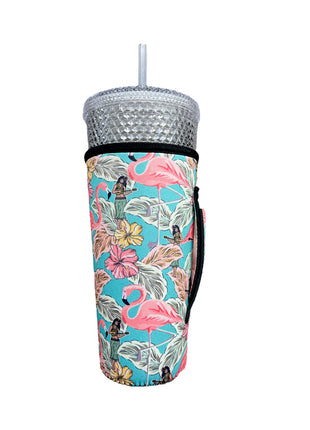 Hawaiian Flamingo 30oz Tumbler Handler™