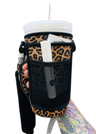Leopard 30-40oz Tumbler Handler™  With Carrying Strap
