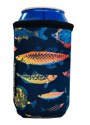 12oz Stubby Can Cooler - ACADEMY - Neon Fish