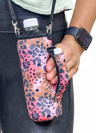 16oz Water Bottle Handler  W/ Carrying Strap