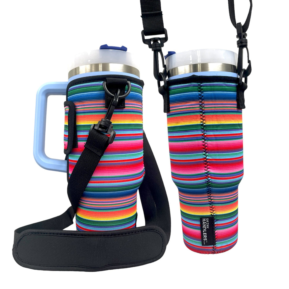 Serape 40oz Tumbler With Handle Sleeve