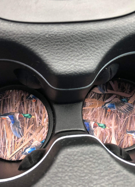 Duck Hunting Neoprene Car Coasters