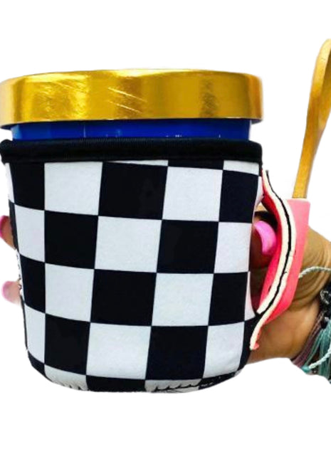 Checkerboard w/ Neon Pink Pint Size Ice Cream Handler™