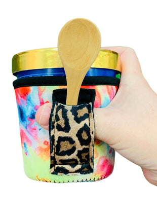 Tie Dye w/ Leopard Pint Size Ice Cream Handler™