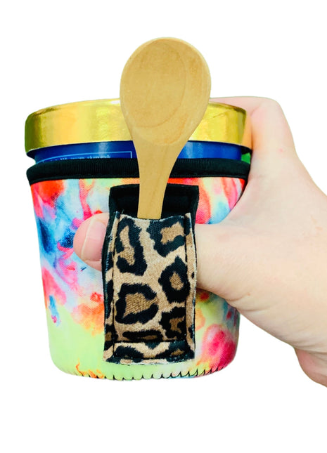 Tie Dye w/ Leopard Pint Size Ice Cream Handler™