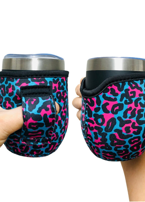 Blue Leopard 12oz Wine Tumbler Handler™