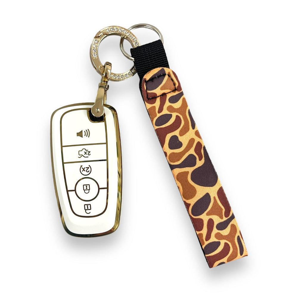 Old School Camo Wristlet Keychain