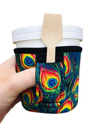 Peacock Feathers Pint Size Ice Cream Handler™