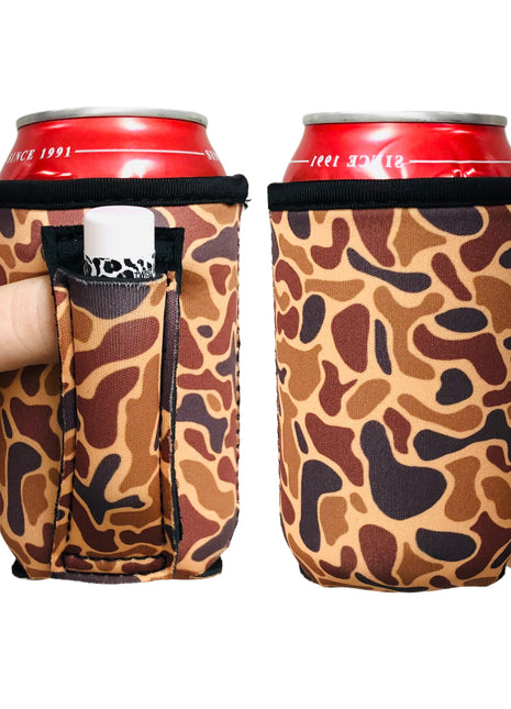Old School Camo 12oz Stubby Can Handler™