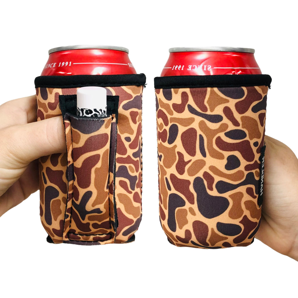 Old School Camo 12oz Stubby Can Handler™