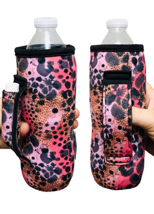 Blushing Leopard 16-24oz Water Bottle Handler™