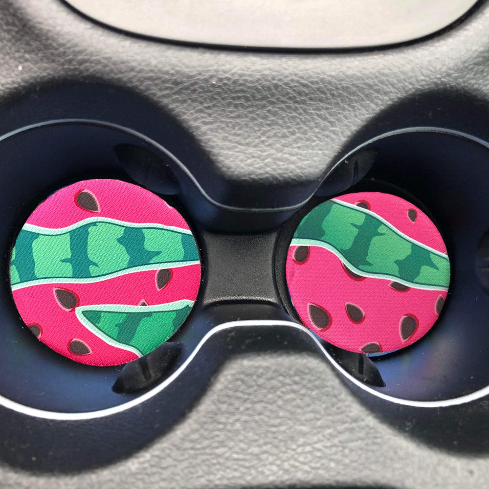 Watermelon Neoprene Car Coasters