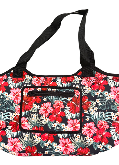 Hibiscus Neoprene Tote