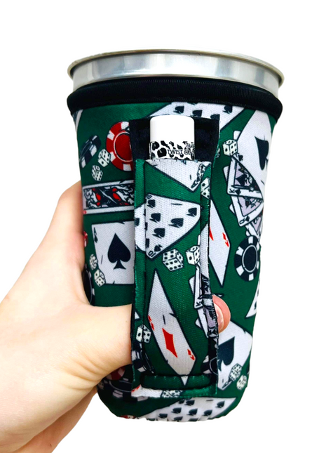 Poker 16oz PINT Glass / Medium Fountain Drinks and Hot Coffee Handlers™