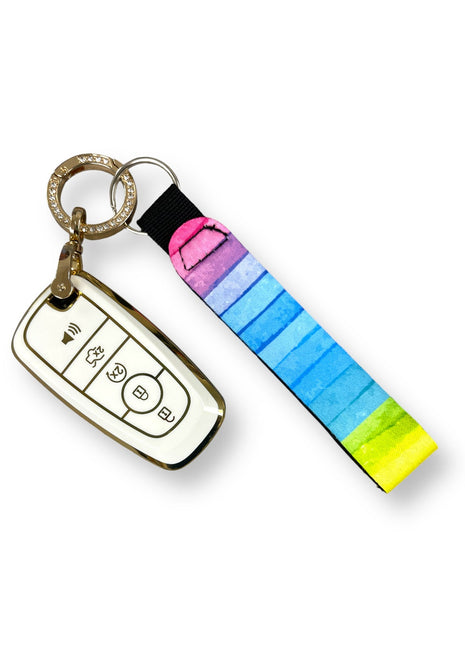 Rainbow Wristlet Keychain