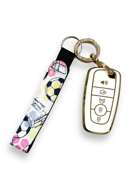 Soccer Wristlet Keychain