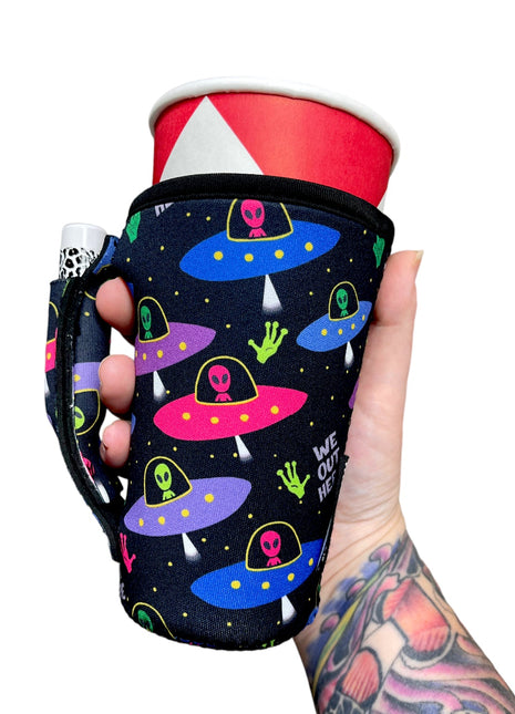 Aliens 16oz PINT Glass / Medium Fountain Drinks and Hot Coffee Handlers™