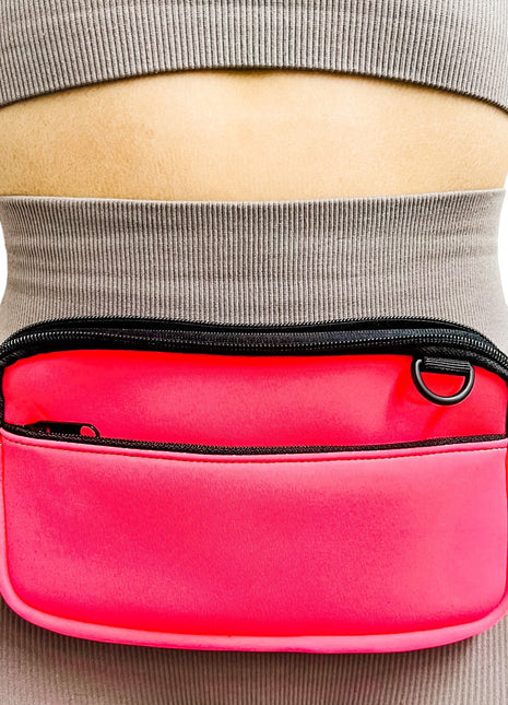 Neon Pink Cross Body Purse