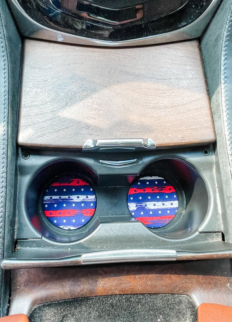 Stars & Stripes Neoprene Car Coasters