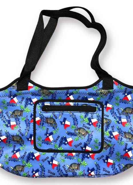 Texas Blue Bonnets Neoprene Tote