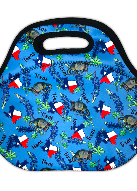 Texas Blue Bonnets Lunch Bag Tote