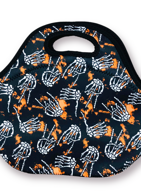 Skeleton Hands Lunch Bag Tote