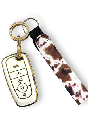 Cow Tippin Wristlet Keychain