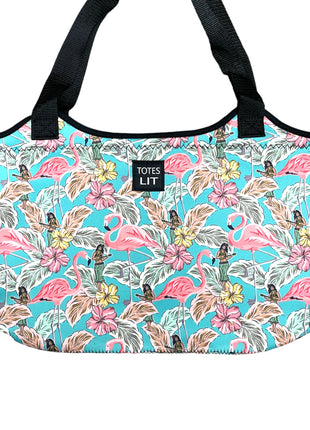 Hawaiian Flamingo Neoprene Tote