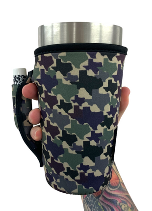Texas Camo 20oz Large Coffee / Tea / Tumbler Handler™