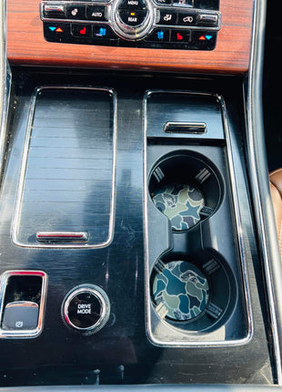 Fish Camo Neoprene Car Coasters