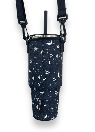 Stars & Moons 40oz Tumbler With Handle Sleeve